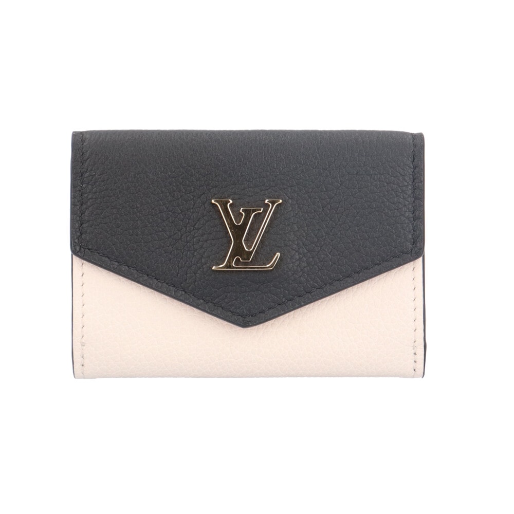 ルイヴィトン ポルトフォイユ ロックミニ 三つ折り財布 グレインカーフレザー M80984 レディース LOUIS VUITTON 中古