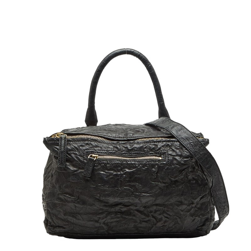 ジバンシー パンドラ ハンドバッグ ショルダーバッグ 2WAY ブラック レザー レディース Givenchy 【中古】