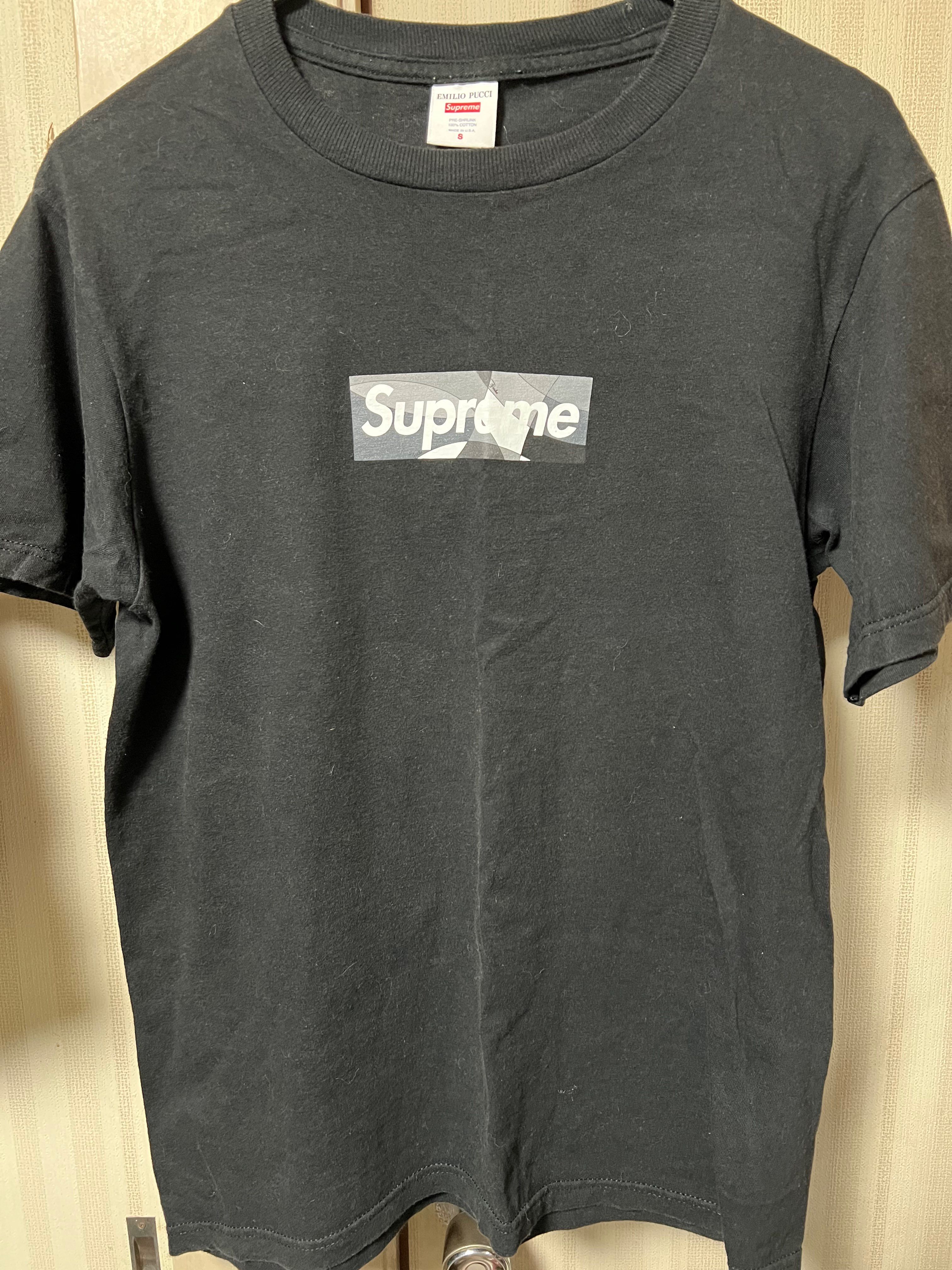 Supreme / Emilio Pucci® Box Logo Tee "Black/Black"