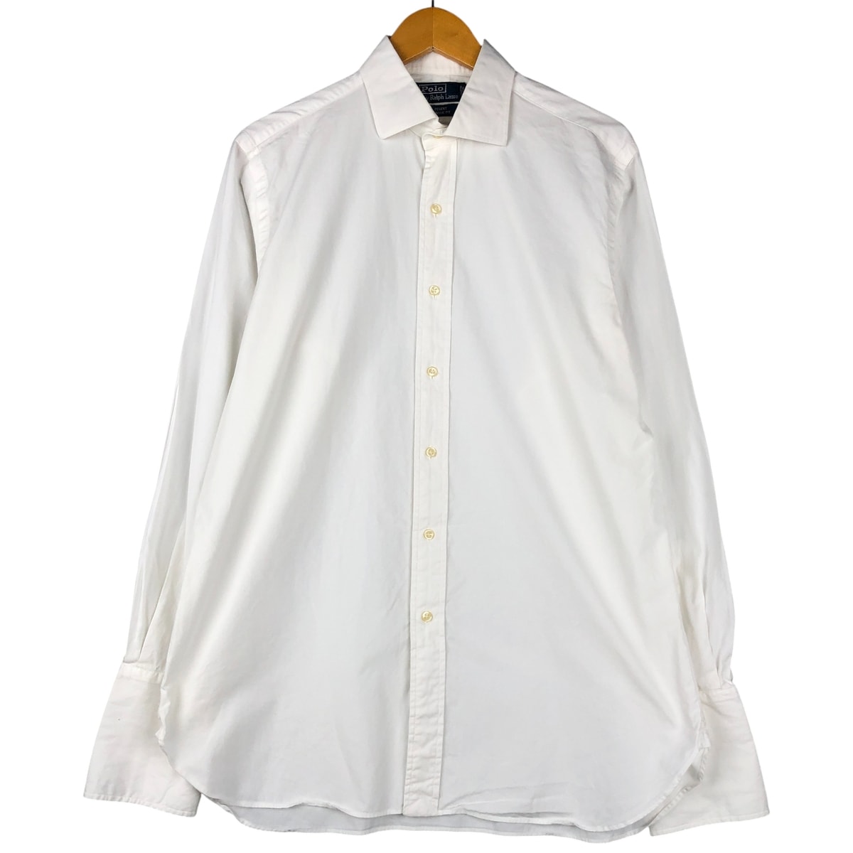 古着 ラルフローレン Ralph Lauren POLO by Ralph Lauren REGENT CLASSIC FIT 長袖 コットンシャツ カフスシャツ メンズL相当/eaa599028