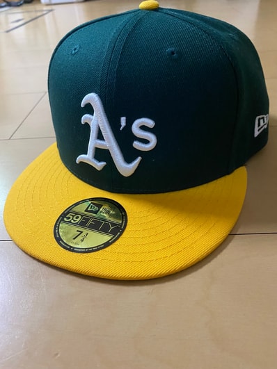 NEW ERA 59FIFTY MLB On-Field Oakland Athletics Home "DARK GREEN/A GOLD"