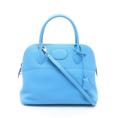 エルメス HERMES ボリード31 ブルーノール 2WAY ハンドバッグ バッグ レザー トリヨンクレマンス ブルーノール Y刻印(2020年製造) レディース ブルー系 【中古】