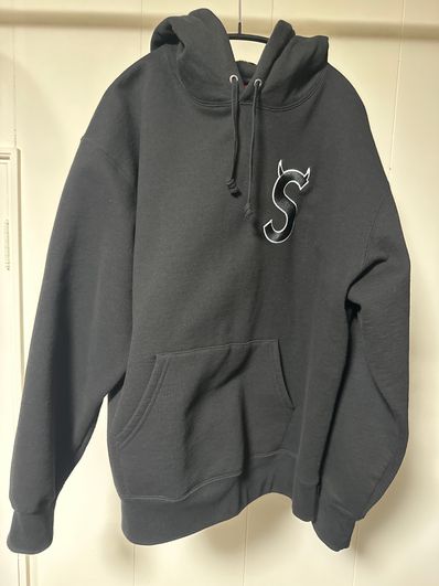 Supreme S Logo Hooded Sweatshirt "Black" (22FW)