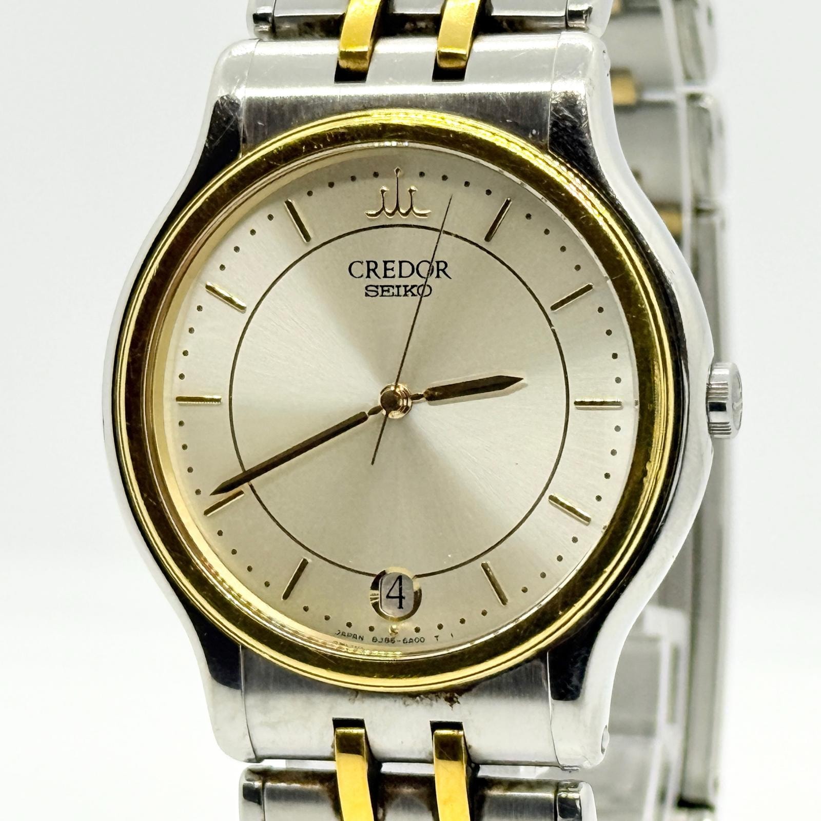 SEIKO セイコー クレドール 8J86-6A00 ゴールド QZ ユニセックス 腕時計 稼働品