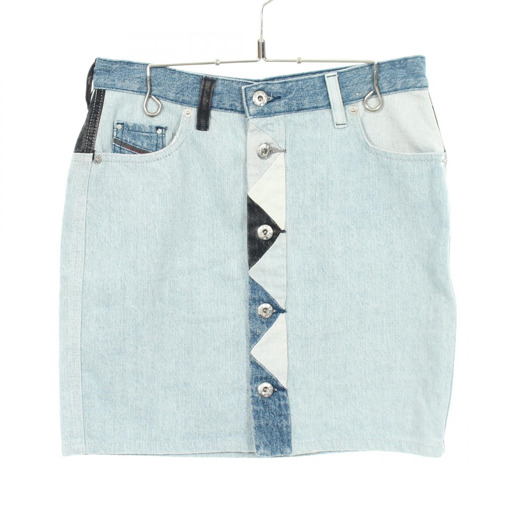 ディーゼル DIESEL スカート 衣料品 ボトムス コットン レディース ブルー系 / ネイビー系 / ブラック系 【中古】