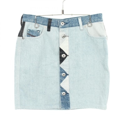 ディーゼル DIESEL スカート 衣料品 ボトムス コットン レディース ブルー系 / ネイビー系 / ブラック系 【中古】