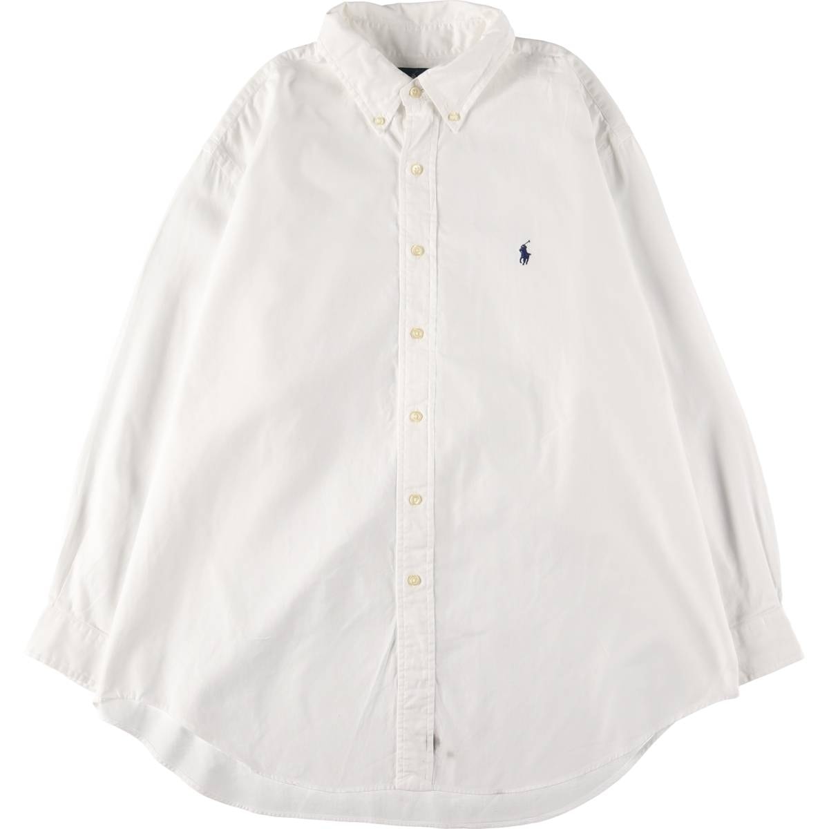 古着 ラルフローレン Ralph Lauren CUSTOM FIT 長袖 ボタンダウンシャツ 17 1/2 メンズXL相当/eaa533562