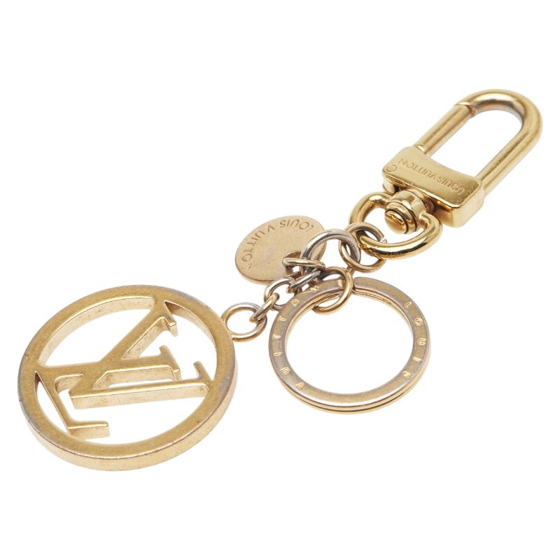 ルイ ヴィトン LVサークル キーホルダー バックチャーム M68000 ゴールド メッキ レディース LOUIS VUITTON 【中古】