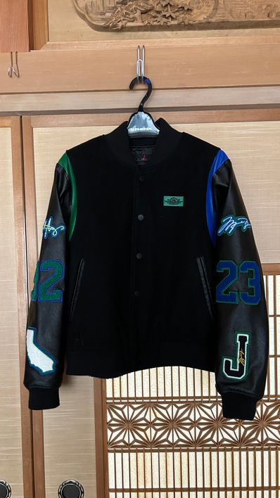 Air Jordan Aleali May Varsity Jacket "Black"