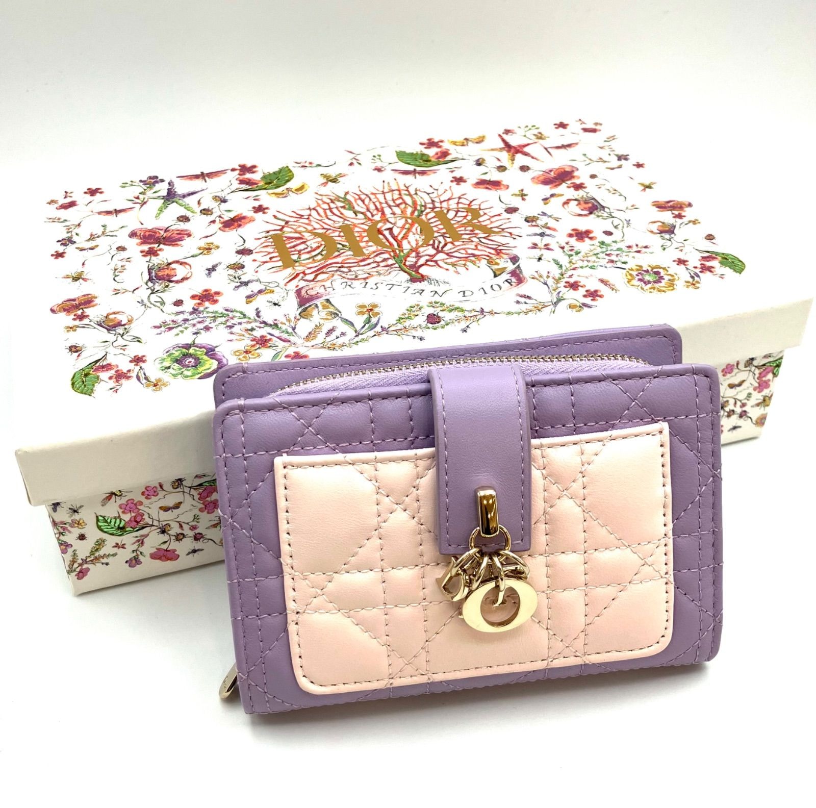 A (未使用に近い)】ディオール Dior キーケース My Dior Aster 