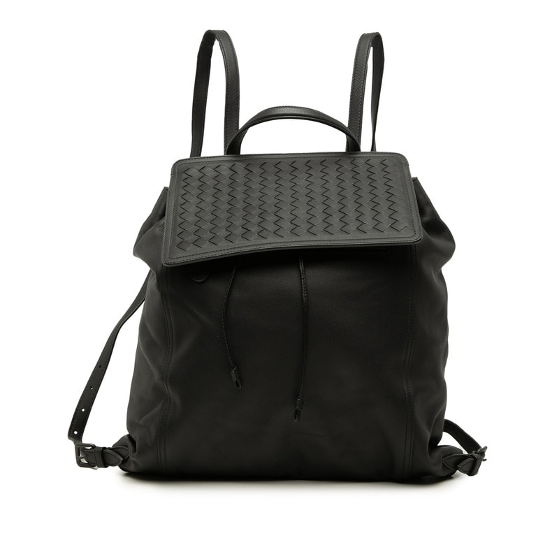 ボッテガヴェネタ イントレチャート リュック バックパック ブラック レザー レディース BOTTEGAVENETA 中古