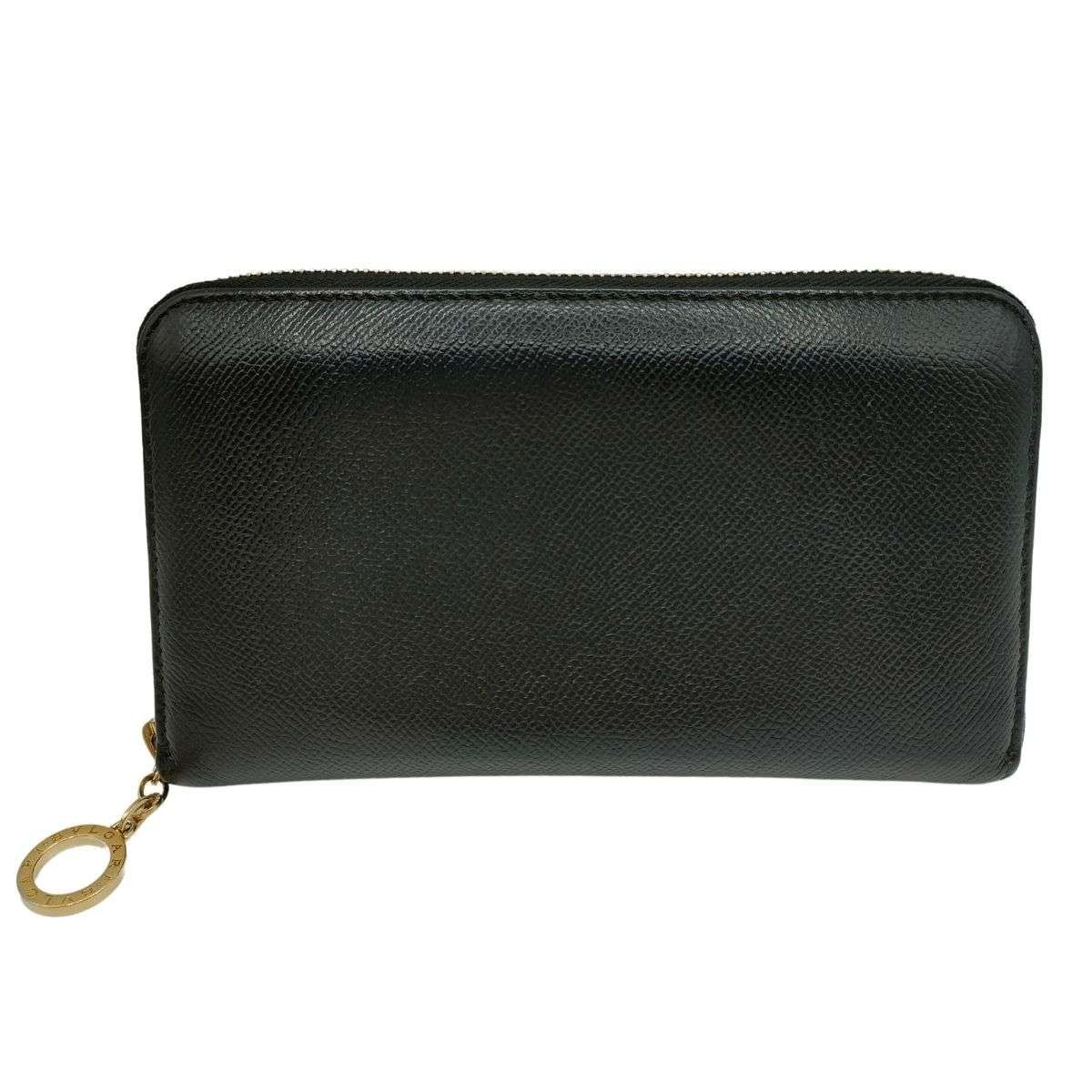 ブルガリ財布 BVLGARI 長財布 ラウンドファスナー 39409 K100