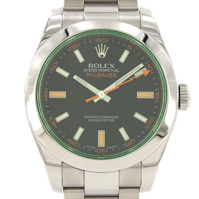 ロレックス ミルガウス 116400GV SS 自動巻 M番