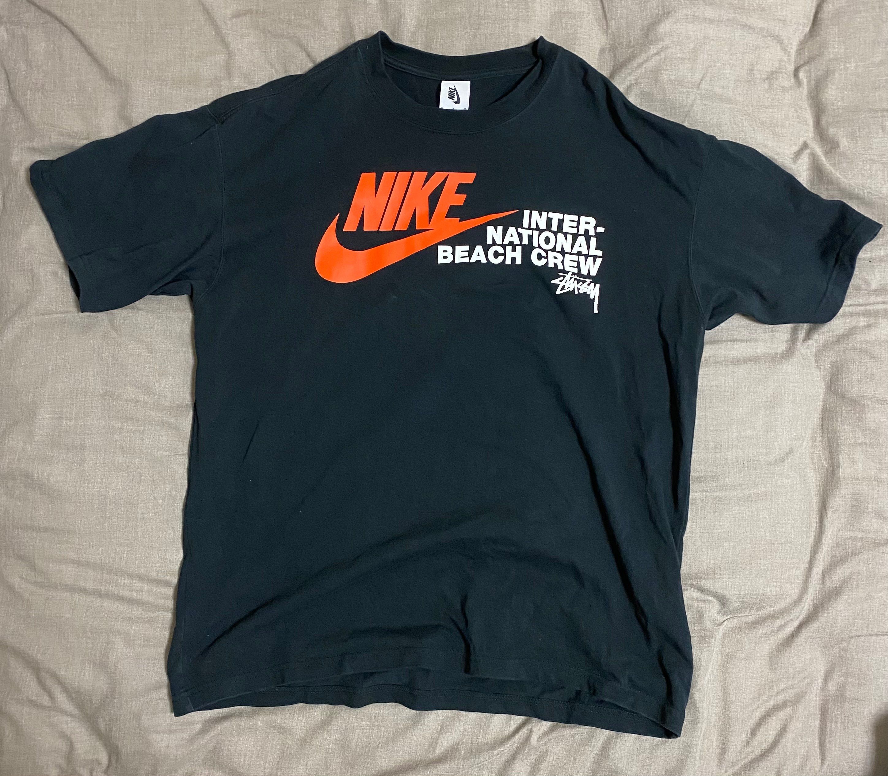 Nike x Stussy International Beach Crew T-Shirt "Black"