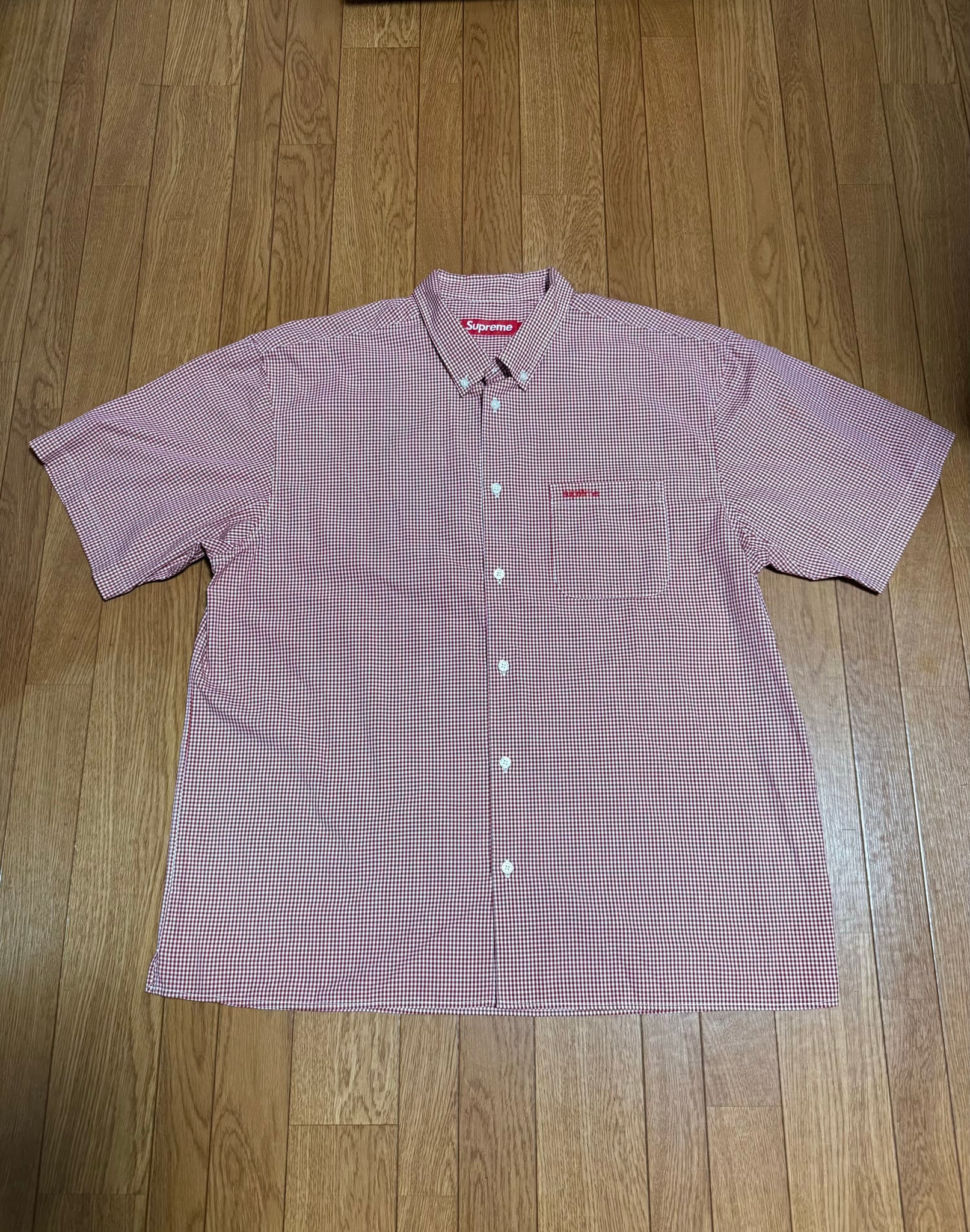 Supreme Gingham S/S Shirt "Red"