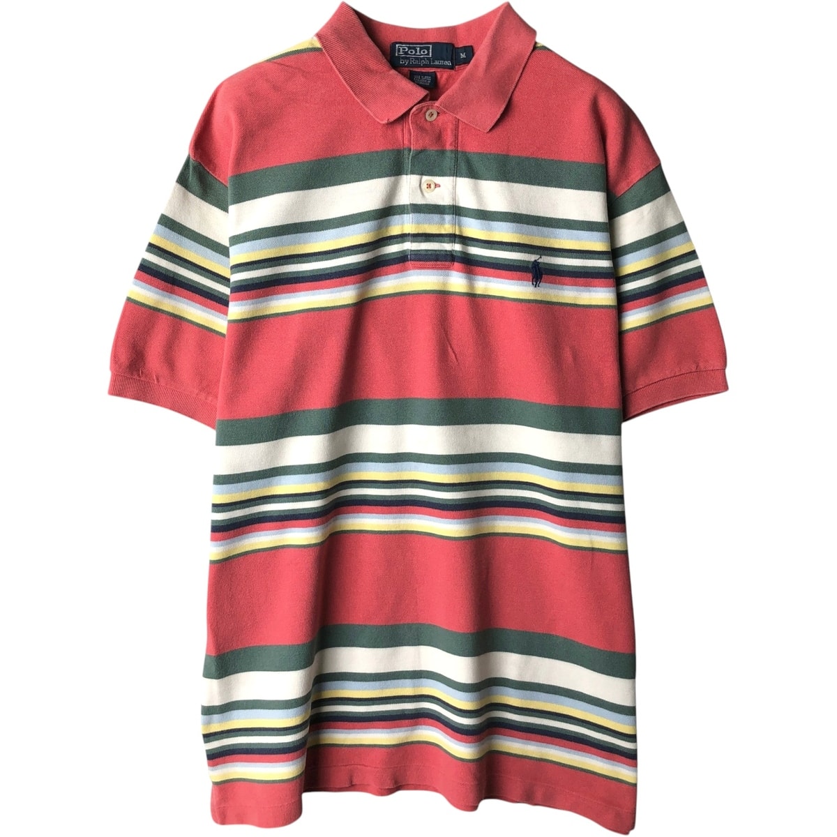 古着 ラルフローレン Ralph Lauren POLO by Ralph Lauren 半袖 ボーダー ポロシャツ メンズM相当/eaa637340