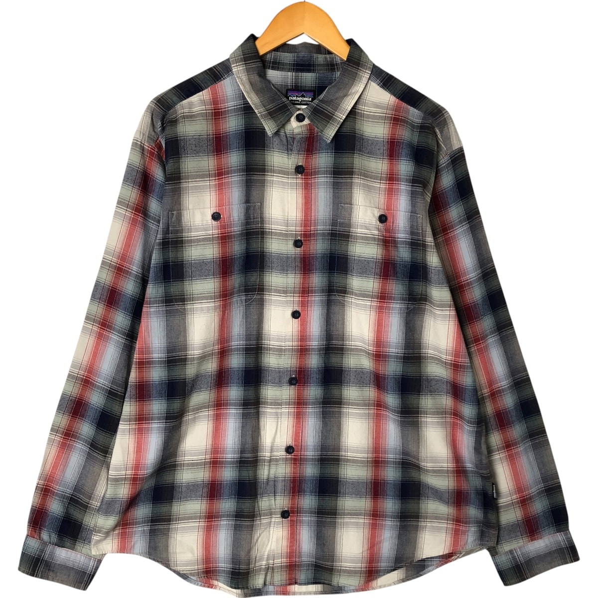 チェック柄　グレー系 ネルシャツ patagonia Patagonia フィヨルド チェックシャツ ネルシャツ メンズ パタゴニア トップス