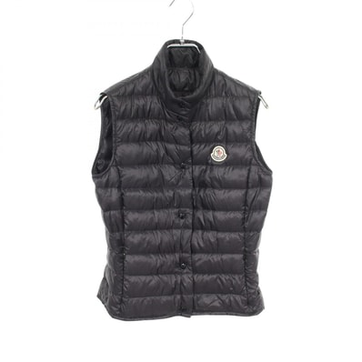 モンクレール MONCLER LIANE ダウンベスト 衣料品 アウター ナイロン レディース ネイビー系 4830399 【中古】