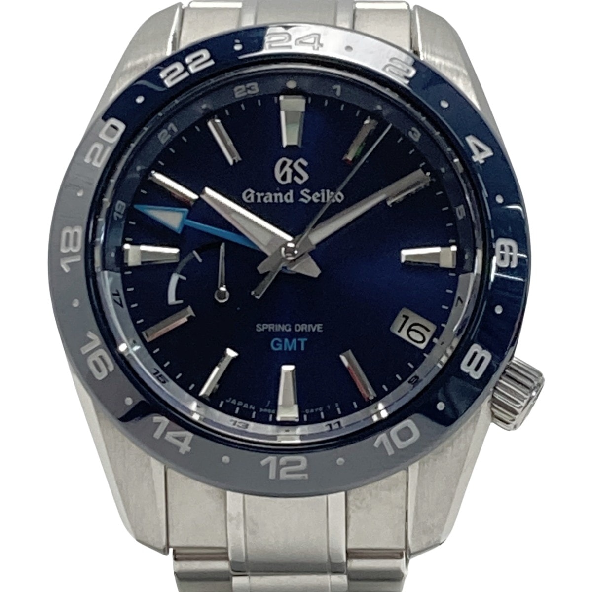 ☆☆SEIKO セイコー グランドセイコー スポーツコレクション SBGE255 ブルー スプリングドライブ GMT メンズ 腕時計 箱・取説有