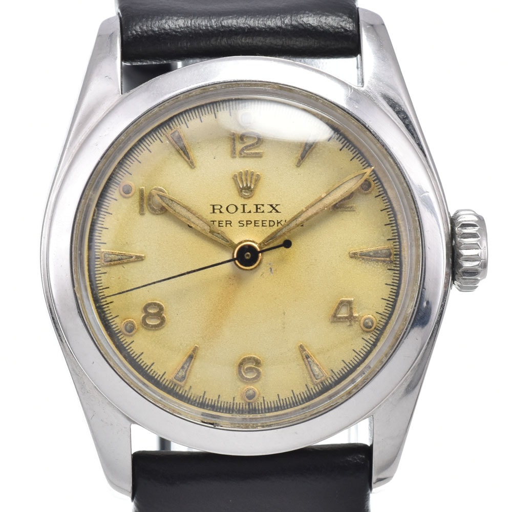 ロレックス ROLEX 6056 ヴィンテージ オイスター スピードキング Cal.710 スーパーオイスターリューズ ユニセックス 良品 腕時計 L#148159
