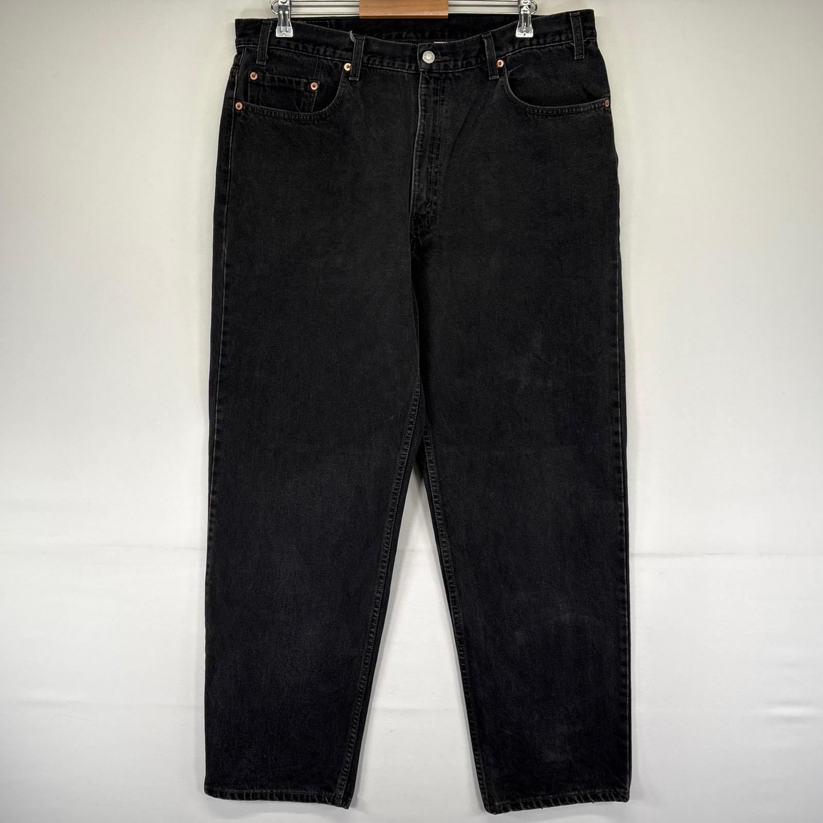 古着 90's/90年代 リーバイス Levi's デニム パンツ 550 ジーパン テーパード バギー W40 L32  ブラック系 メンズ
