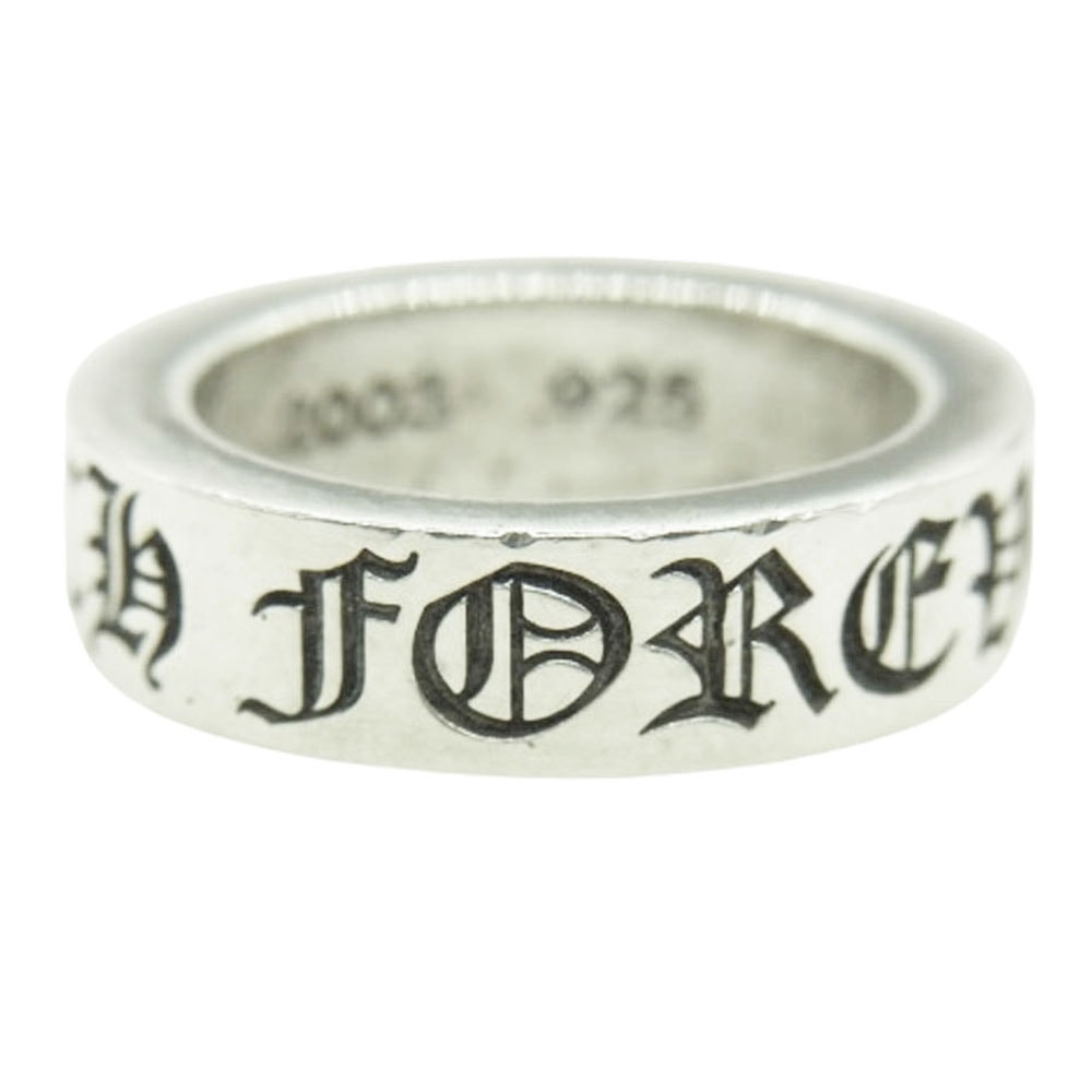 CHROME HEARTS クロムハーツ(原本無) リング 6mm SPACER FOREVER 6mm スペーサー フォーエバー リング シルバー系 JP11.5号【中古】