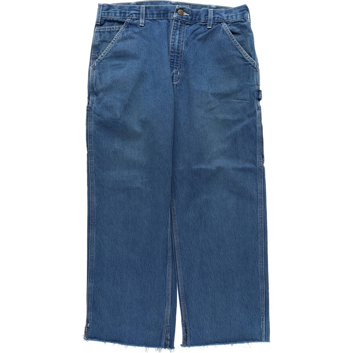 古着 カーハート Carhartt Original Dungaree Fit カットオフ デニムペインターパンツ メンズw35相当/eaa569620