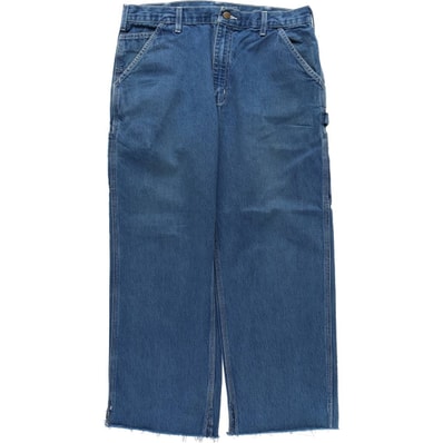 古着 カーハート Carhartt Original Dungaree Fit カットオフ デニムペインターパンツ メンズw35相当/eaa569620