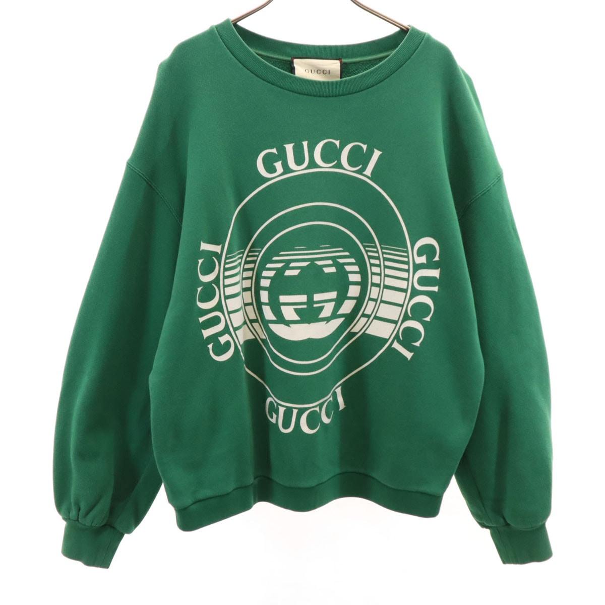 GUCCI グッチ イタリア製 長袖 スウェット トレーナー S グリーン
