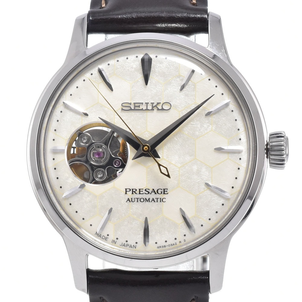セイコー SEIKO SRRY039/4R38-01Z0 プレサージュ カクテルタイム STAR BAR Honeycomb 世界限定3,000本 レディース 美品 腕時計 K#150830