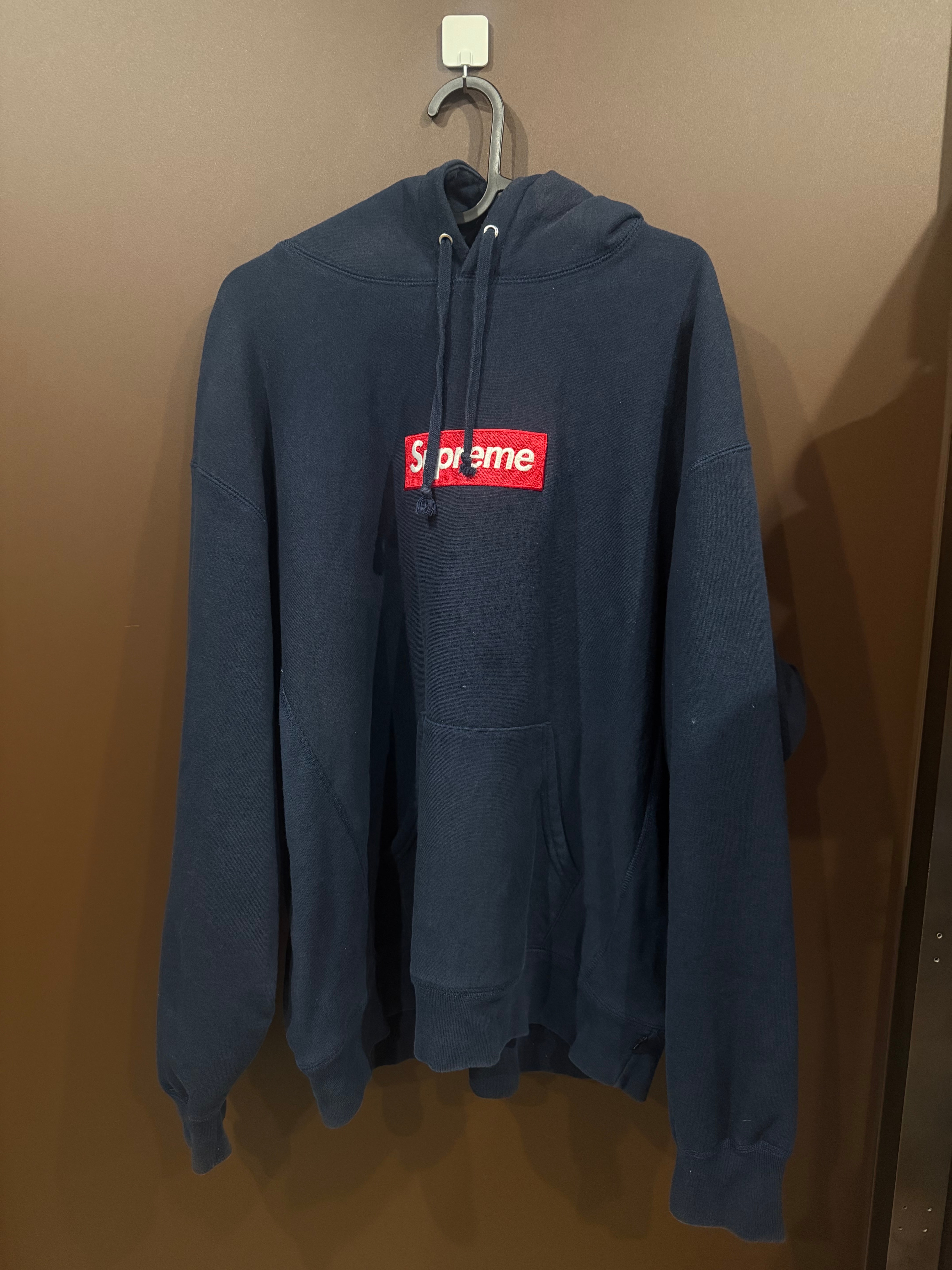 Supreme Box Logo Hooded Sweatshirt "Navy" (24FW)