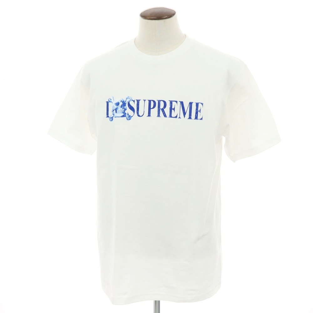 【中古】シュプリーム Supreme 2025年秋冬 Skull Tee コットン 半袖Tシャツ ホワイト【サイズL】【メンズ】