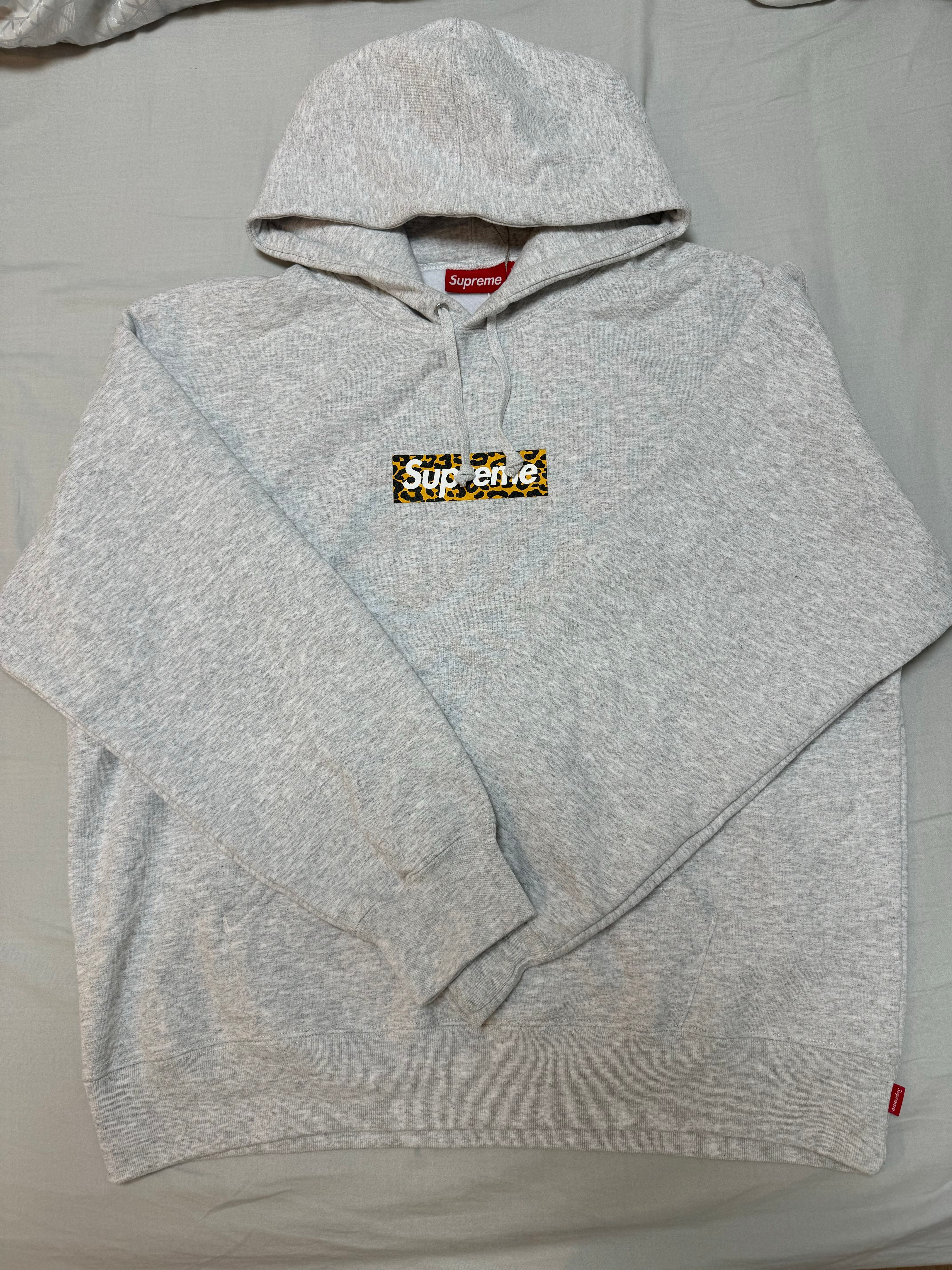 Supreme China Shanghai Box Logo Hooded Sweatshirt "Grey"