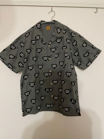 HUMAN MADE HEART ALOHA SHIRT "Grey"