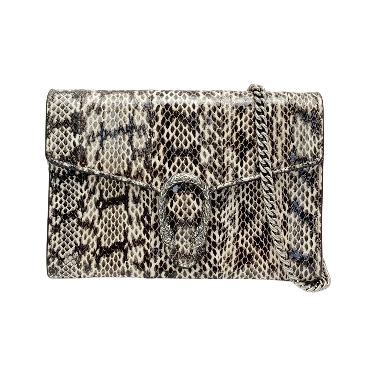 GUCCI グッチ ディオニュソス ミニ チェーンバッグ 401231 パイソン チェーンウォレット 布袋有