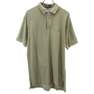 Polo by Ralph Lauren ポロバイラルフローレン 半袖 ポロシャツ M グリーン系 鹿の子