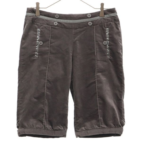 NIKE GOLF ナイキゴルフ ワンポイントロゴ刺繍 ゴルフ ベロア ハーフパンツ 4 ブラウン