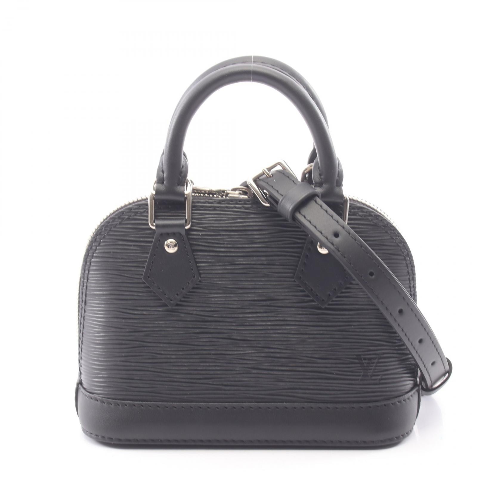 ルイ・ヴィトン LOUIS VUITTON ナノアルマ 2WAY ハンドバッグ バッグ レザー エピ ノワール レディース ブラック系 M81945 【中古】