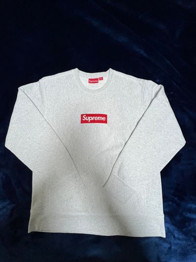Supreme Box Logo Crewneck Sweatshirt "Ash Grey" (18FW)