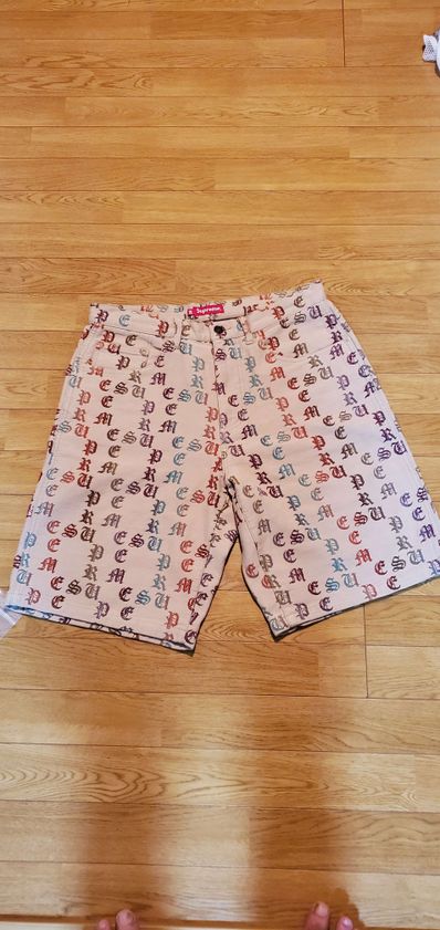 Supreme Gradient Jacquard Denim Short "Tan"