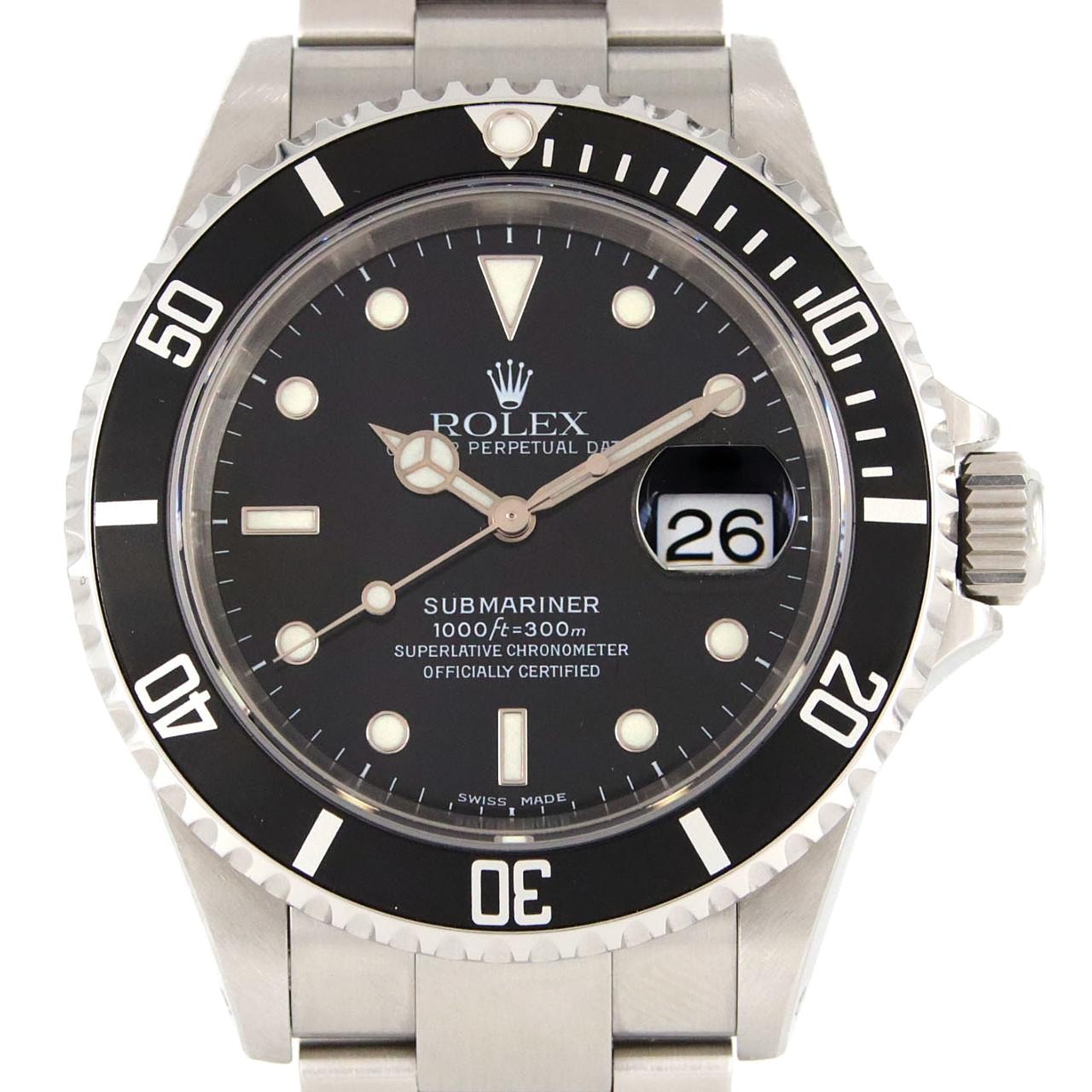 ロレックス サブマリーナーデイト 16610 SS 自動巻 Y番