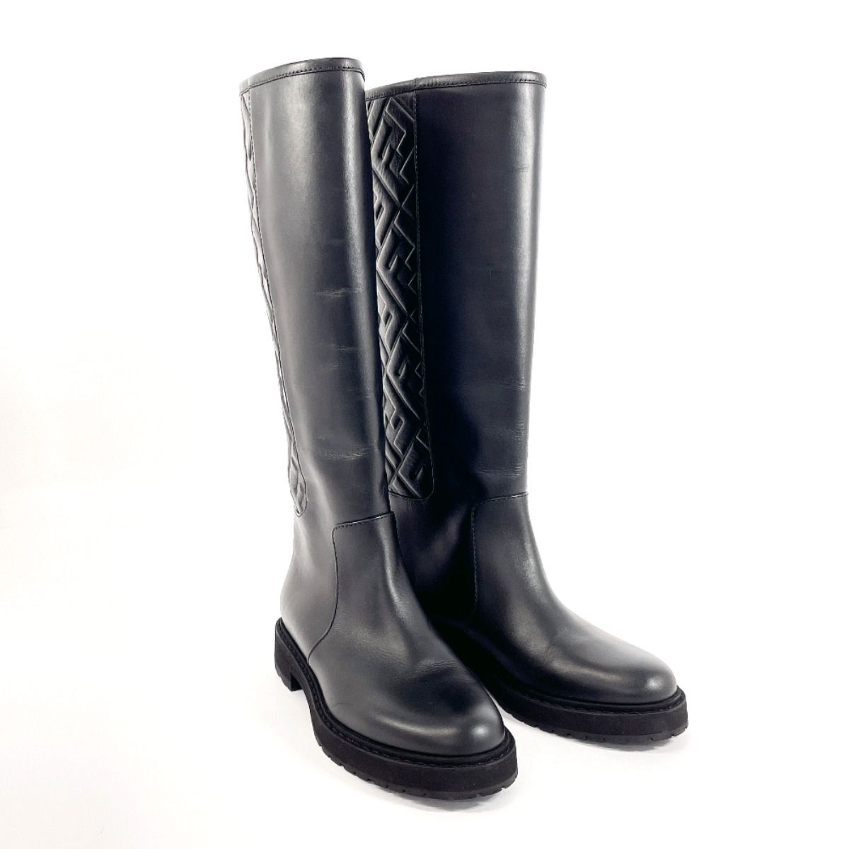 フェンディ ブーツ ロングブーツ ズッカ 21AW EMBOSSED