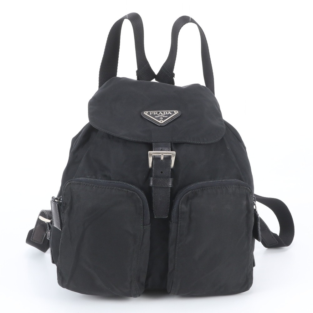 ■美品 プラダ テスート ナイロントライアングルロゴリュックサック