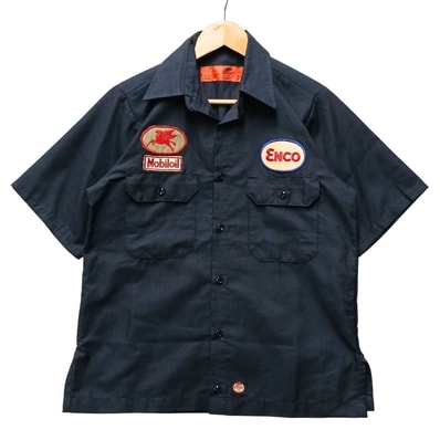 RED KAP レッドキャップ 企業ワッペン付き ワークシャツ 半袖シャツ 56713