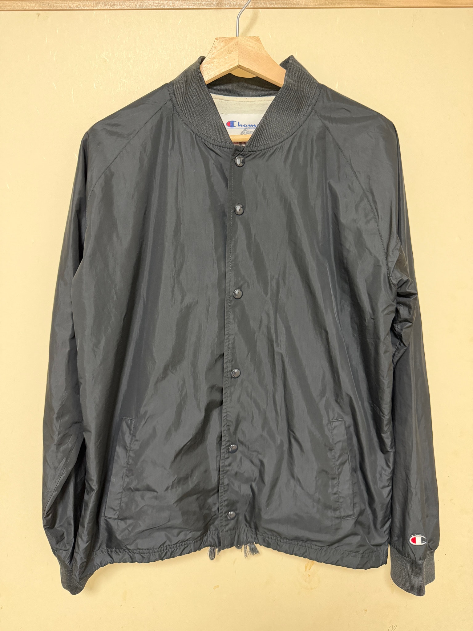 チャンピオン ×SUPREME 10SS ブラック Custom Coaches Jacket M