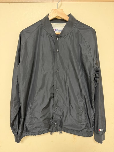 チャンピオン ×SUPREME 10SS ブラック Custom Coaches Jacket M
