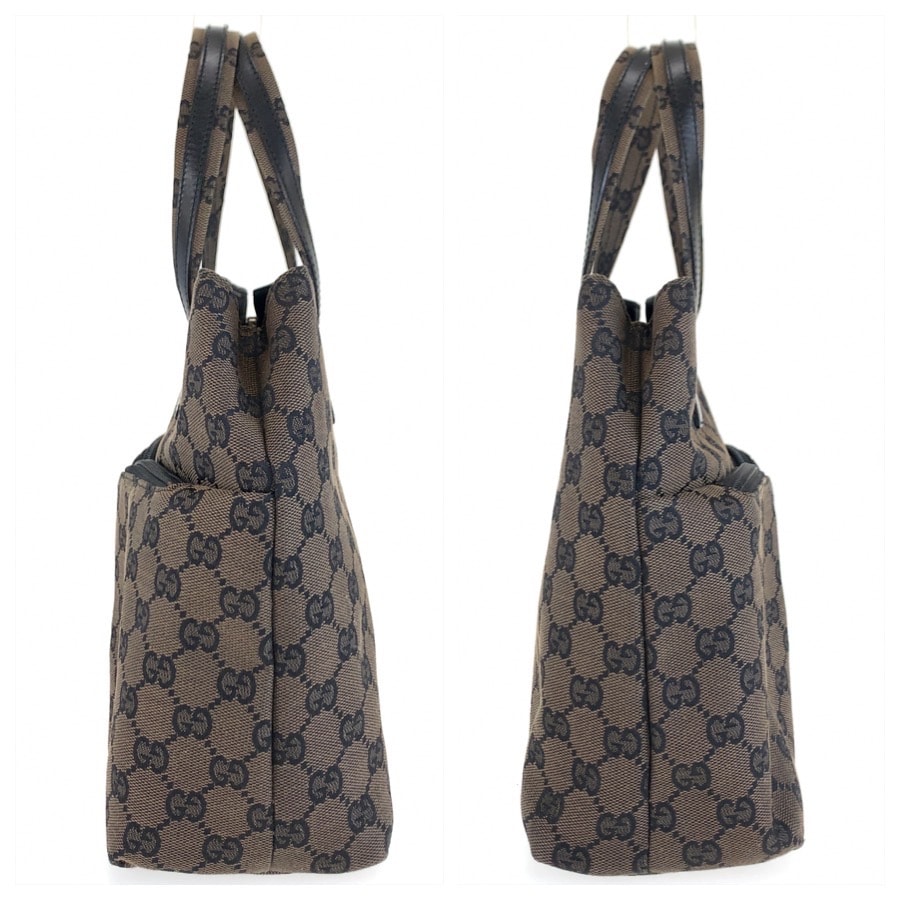B (目立った傷や汚れなし)】美品 GUCCI グッチ ブラウン ブラック GG