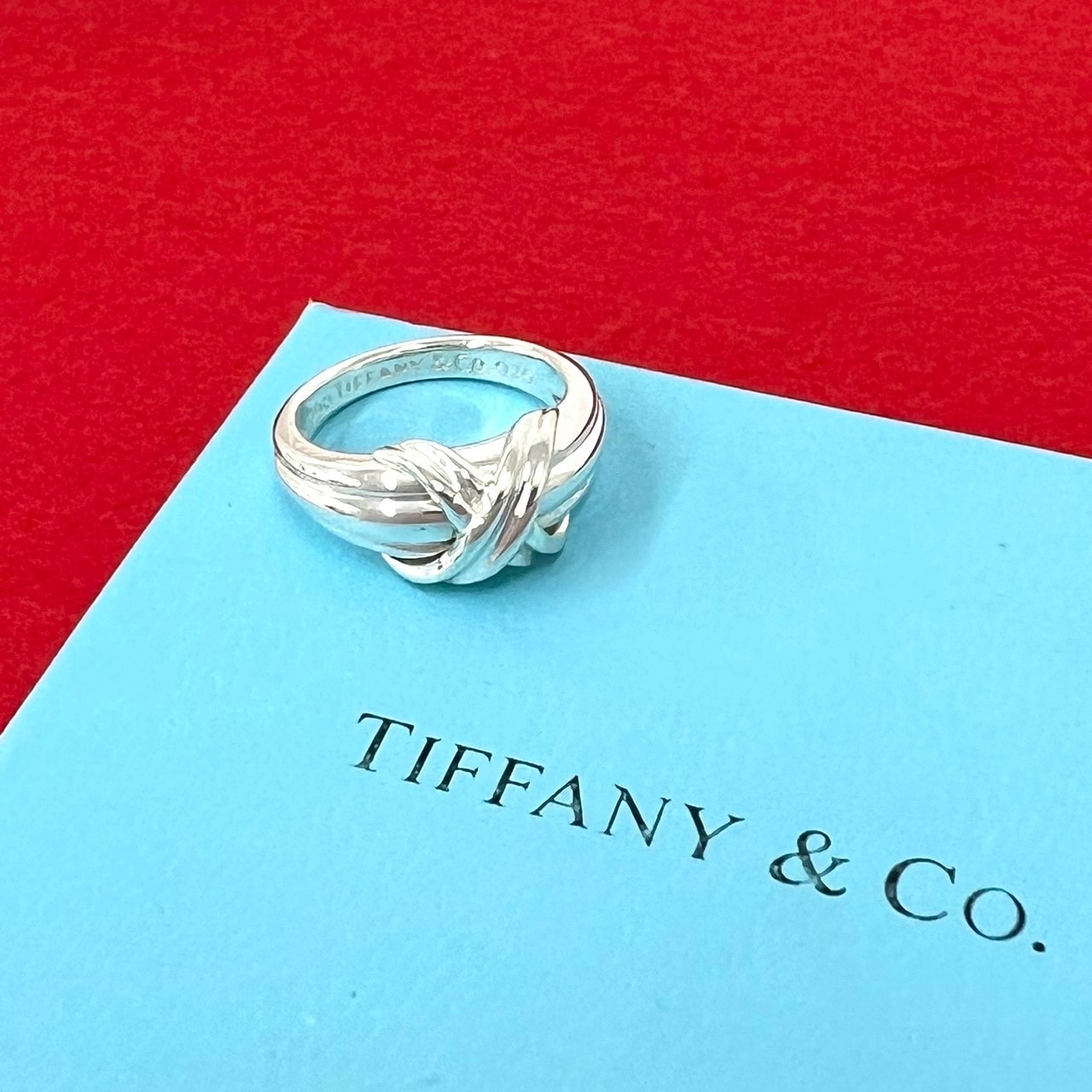 TIFFANY&Co. ティファニー シグネチャー クロス リング シルバー925 リング・指輪 11号 シルバー
06571