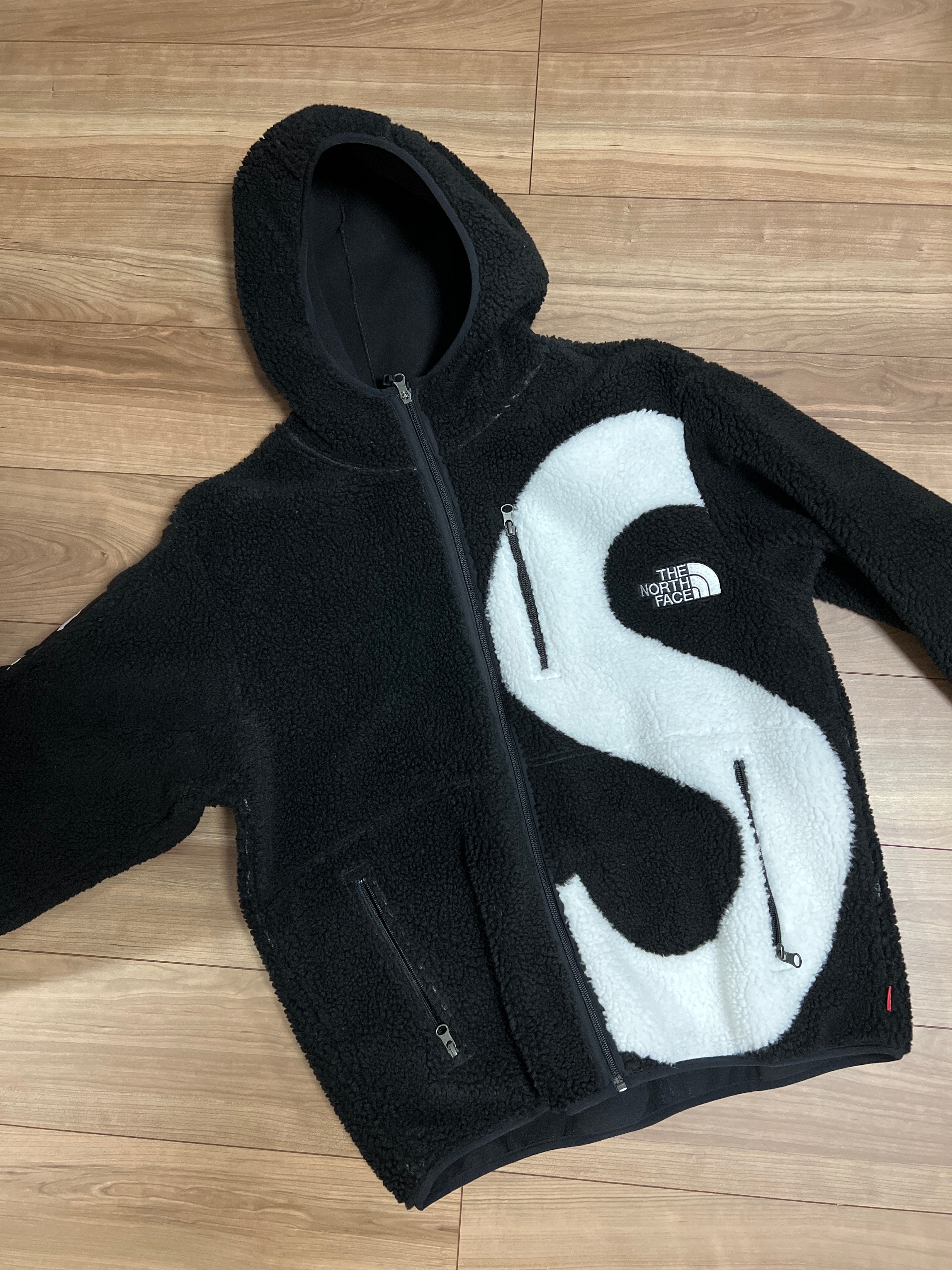 Supreme x The North Face S Logo Hooded Fleece Jacket "Black"