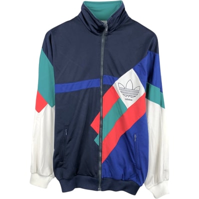 古着 80年代 アディダス adidas トレフォイルロゴ ジャージ トラックジャケット メンズL相当/eaa672271